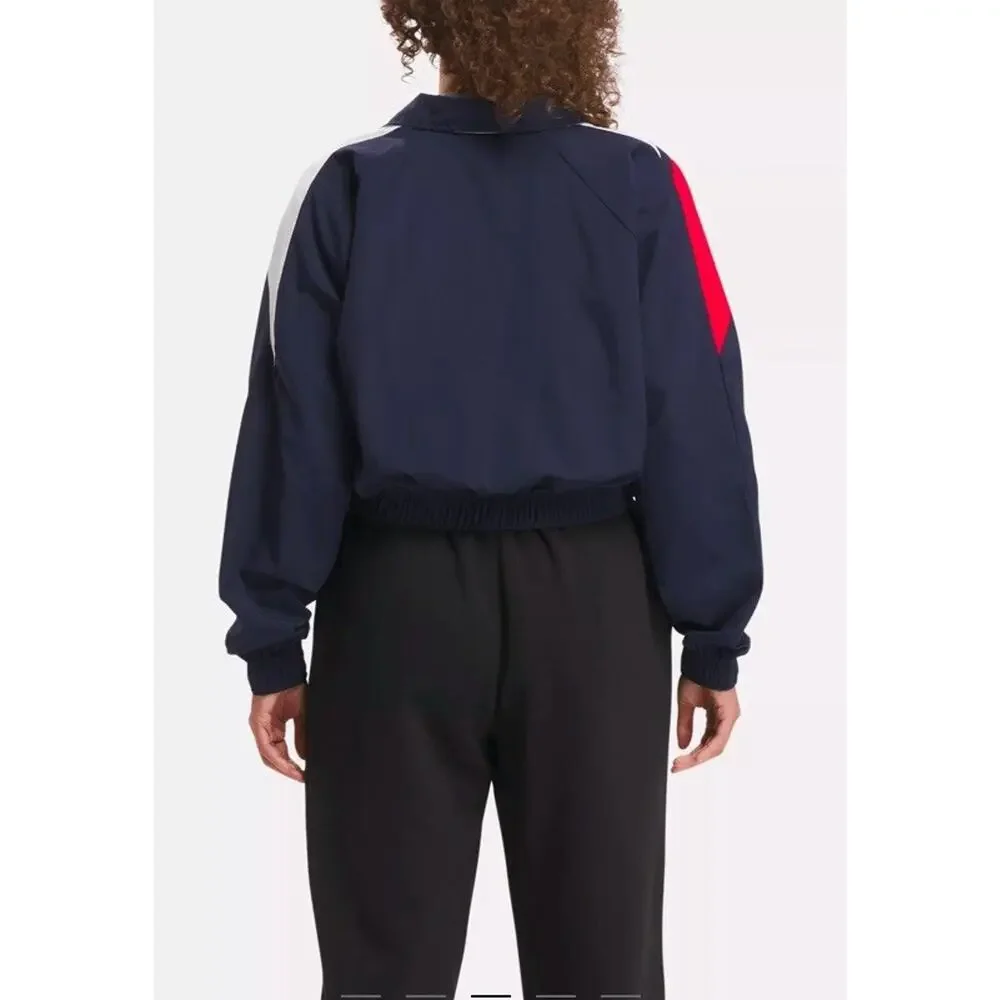 Reebok Womens Classics Franchise‎ Track Colorblock Navy Size L Activewear $75